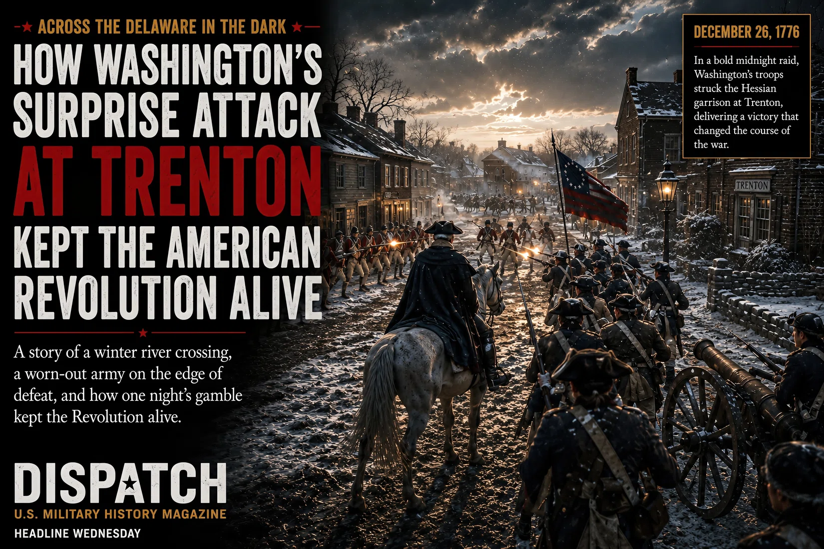 Across the Delaware in the Dark: How Washington’s Surprise Attack at Trenton Kept the American Revolution Alive artwork