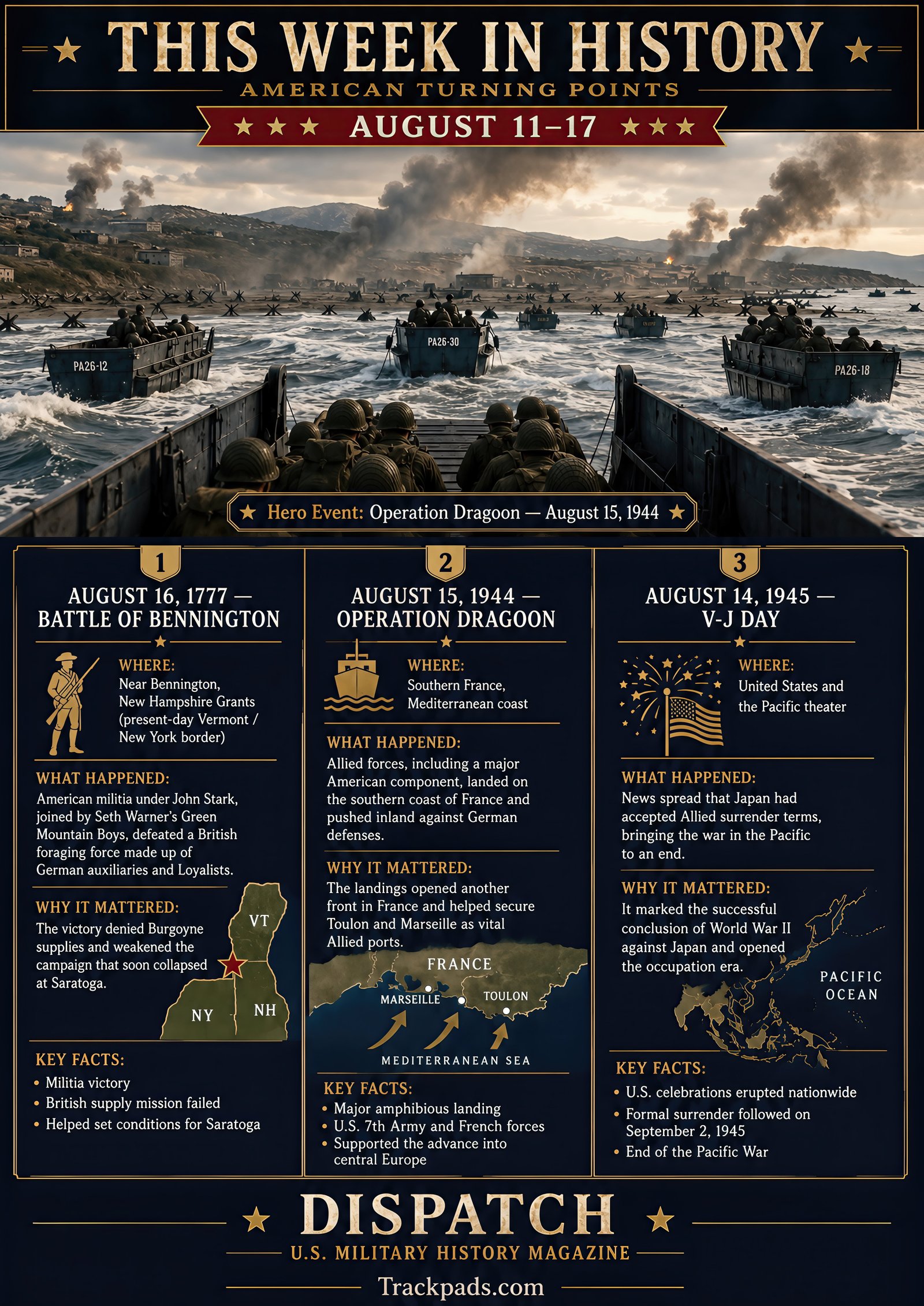 This Week in History Issue 32 infographic