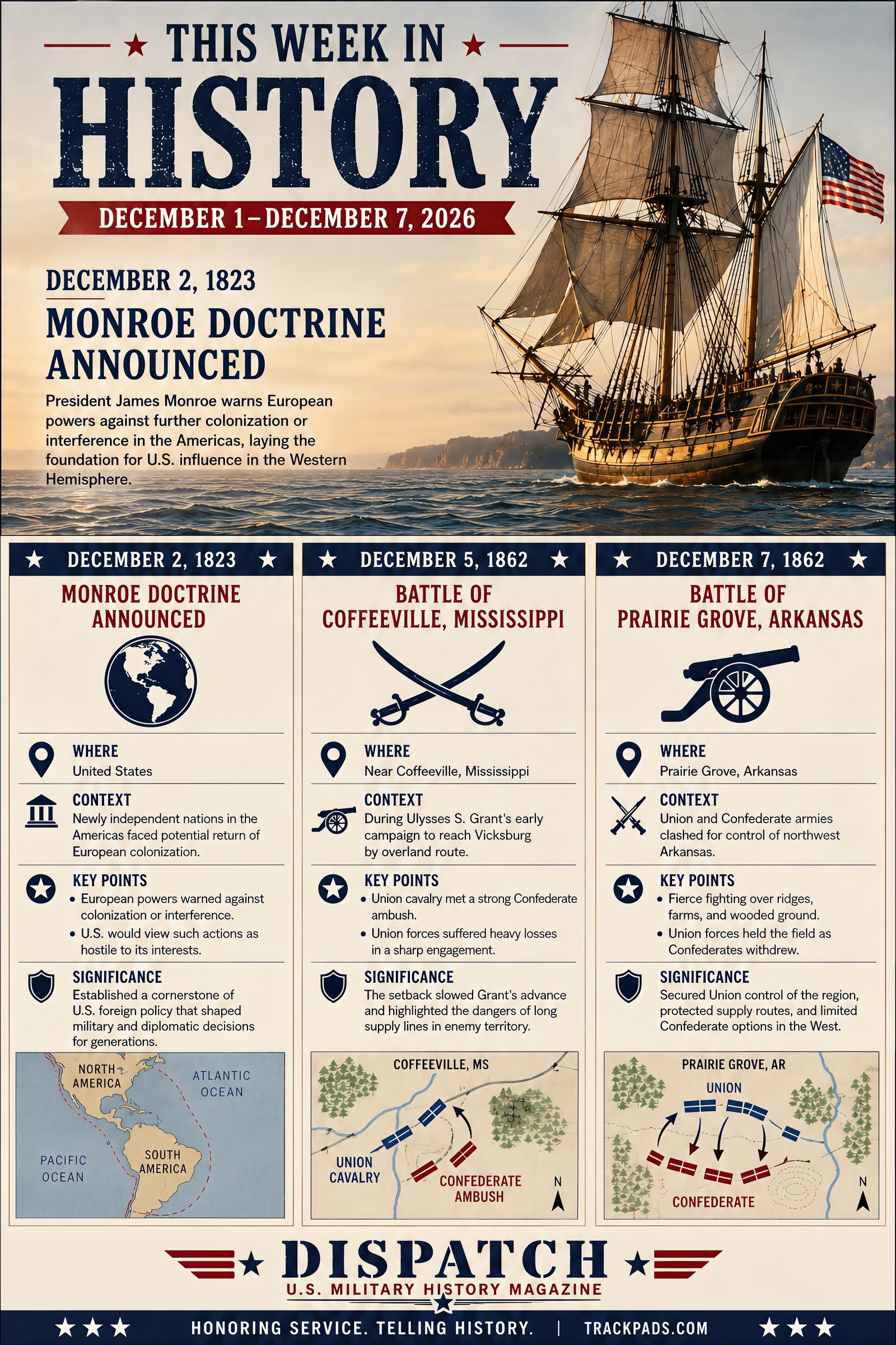 This Week in History Issue 48 infographic