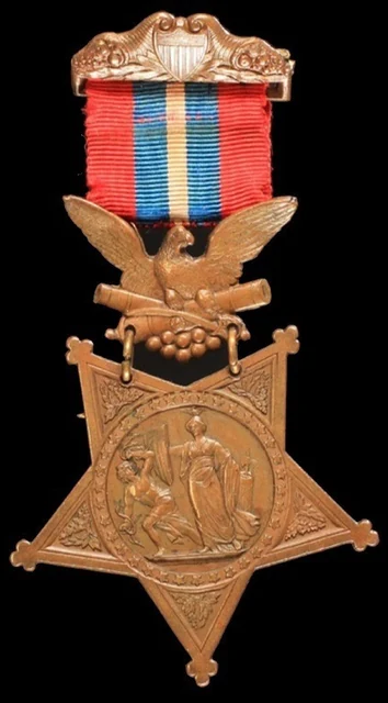 Representative medal image: 1896 Army ribbon pattern. Not a portrait or a photograph of this recipient’s own medal.