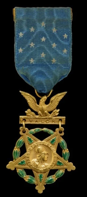 Representative medal image: 1904 Army design, early suspension ribbon. Not a portrait or a photograph of this recipient’s own medal.