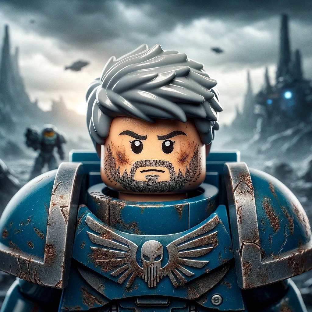 Tongue-in-cheek armored avatar representing Dr Jason Edwards